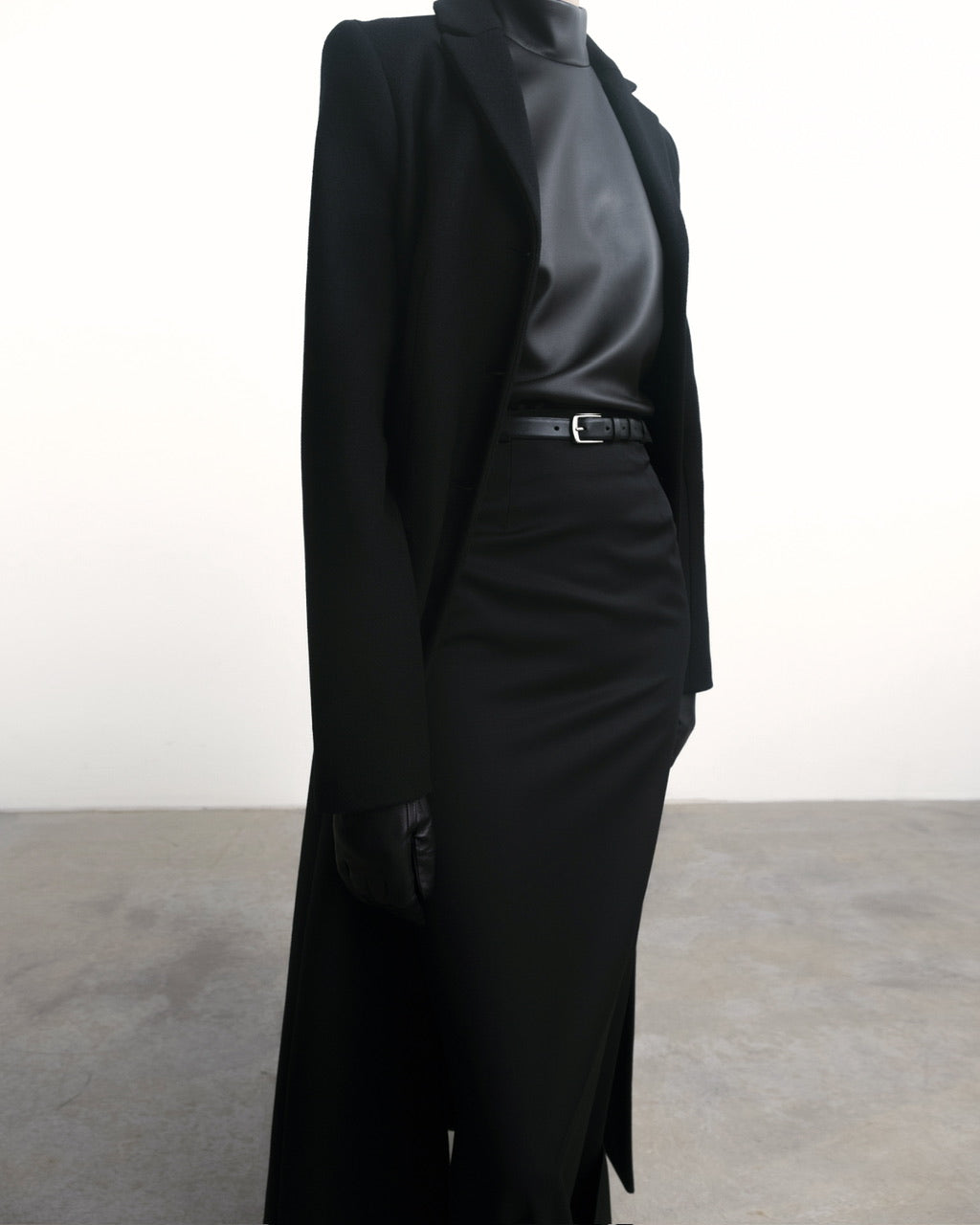 Alison cuffed wool skirt