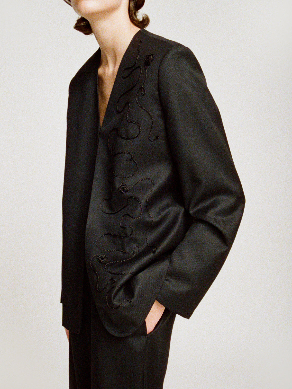 Teresa twill wool blazer