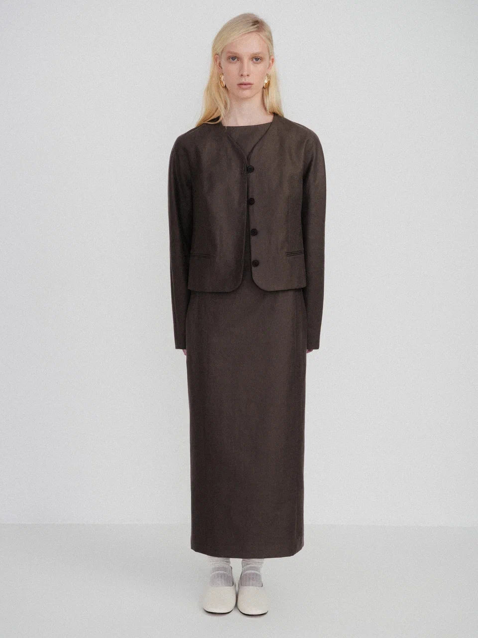 Aurora linen dress