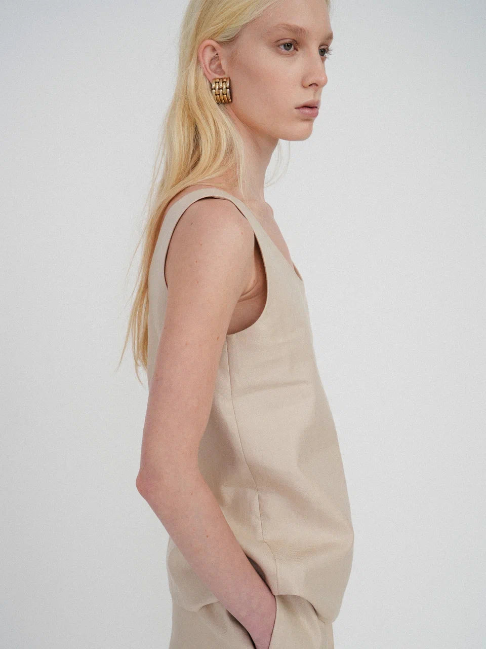 Azra linen top