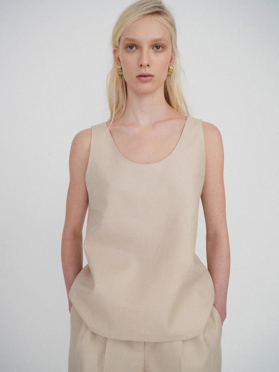 Azra linen top