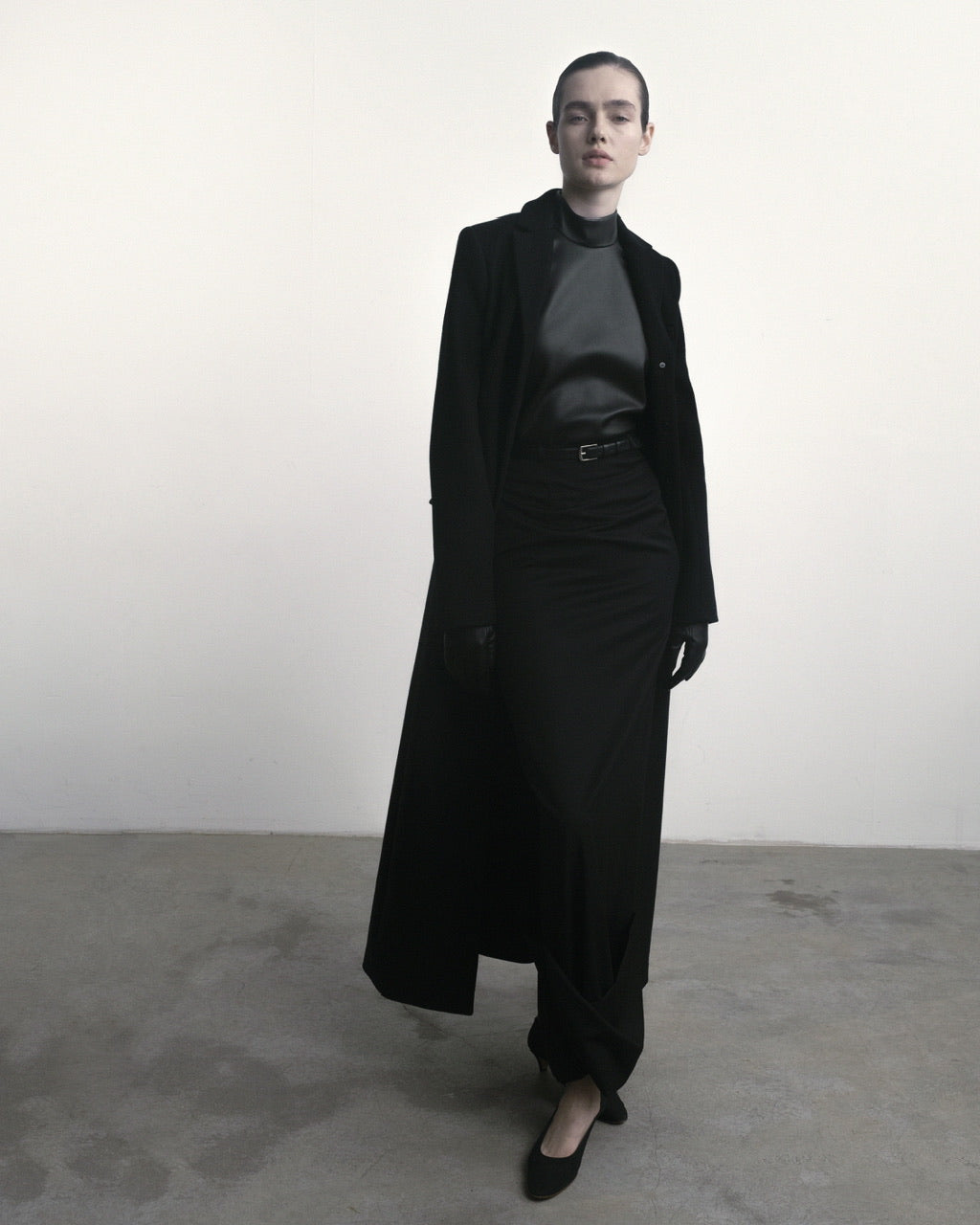 Alison cuffed wool skirt
