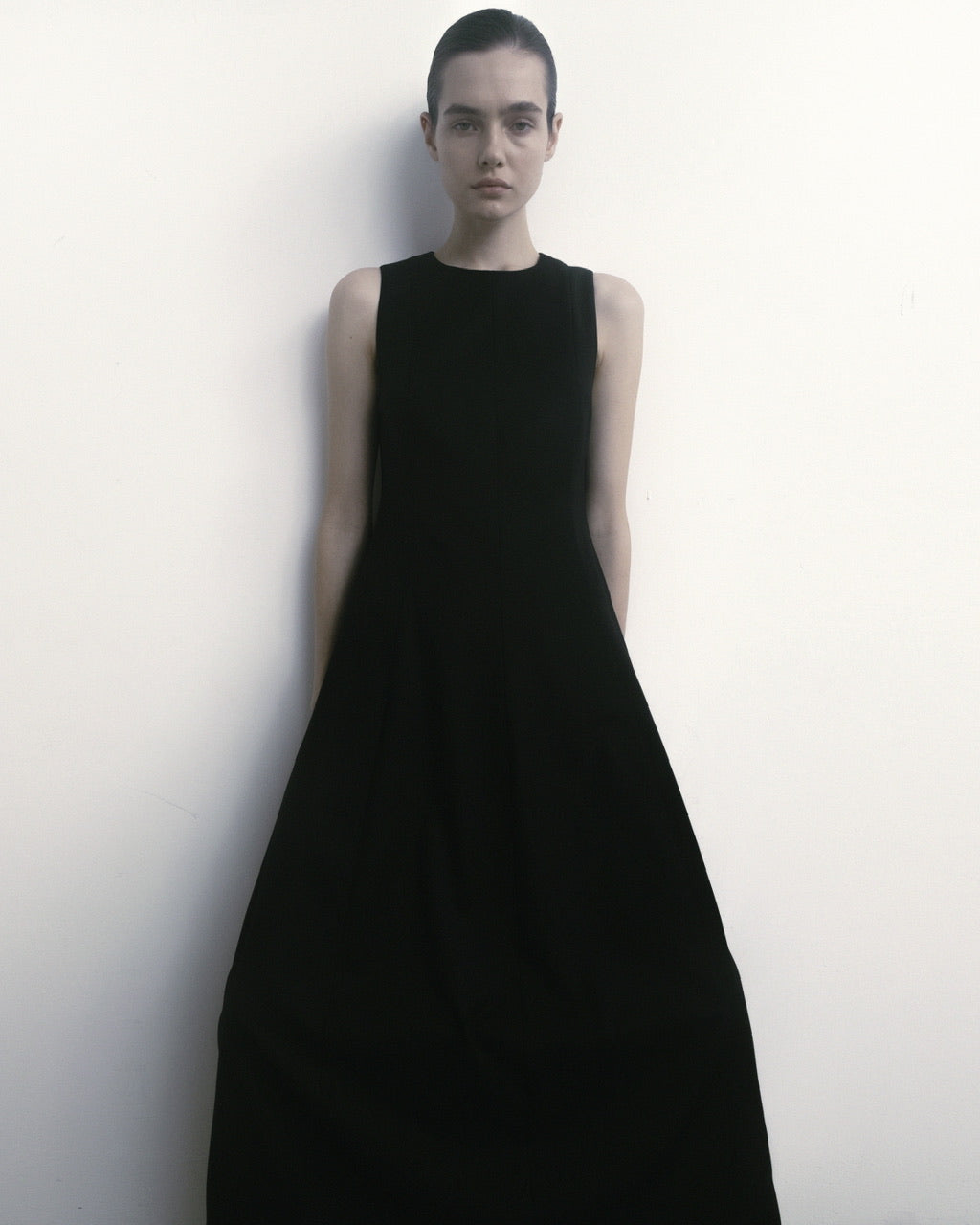 Lea maxi wide skirt flared dress