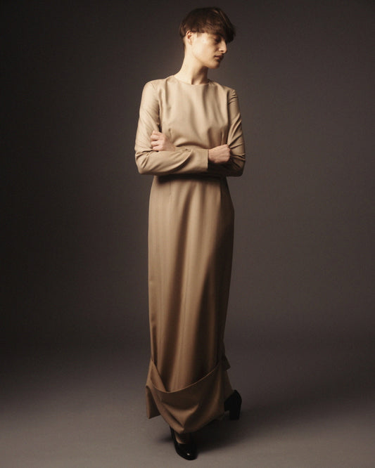 Abby cuffed wool dress