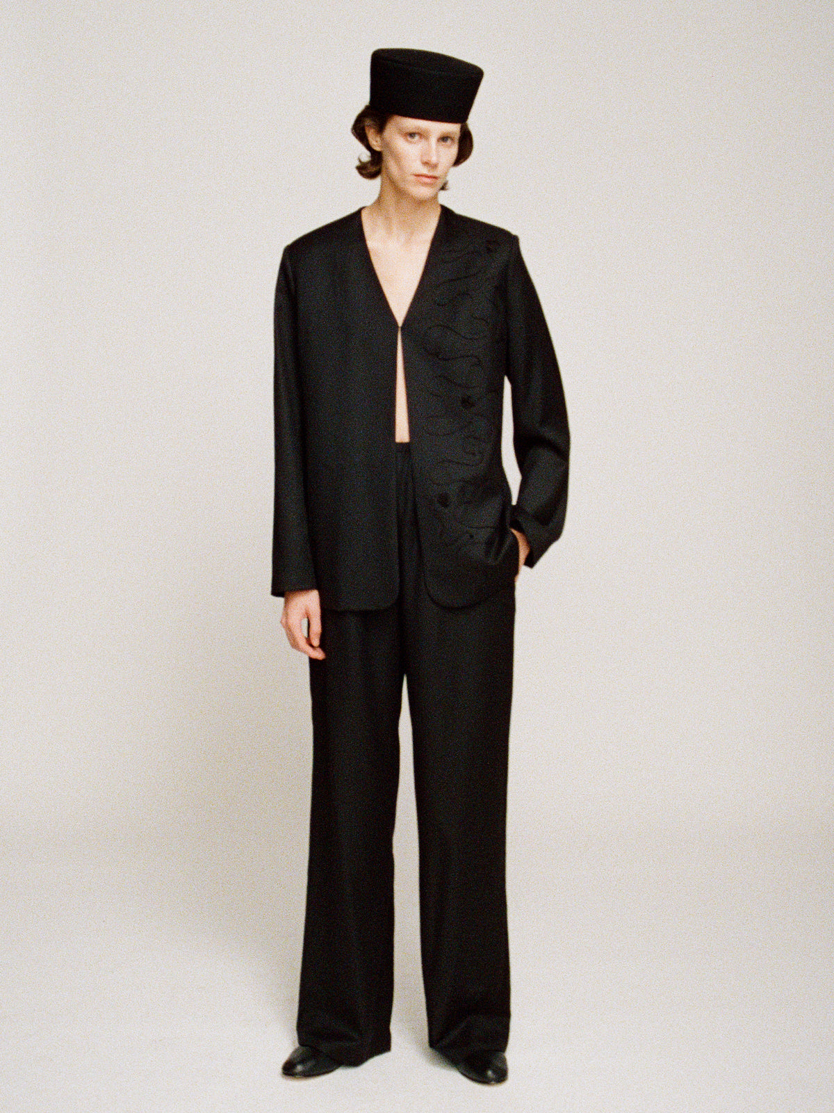 Ashley twill wool pants