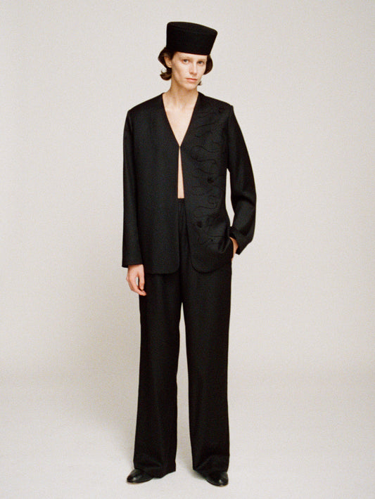 Teresa twill wool blazer