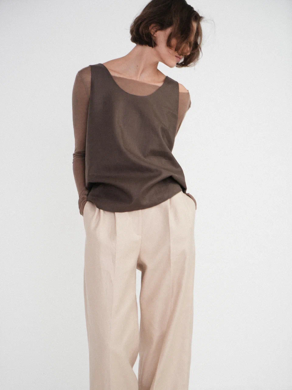 Azra linen top