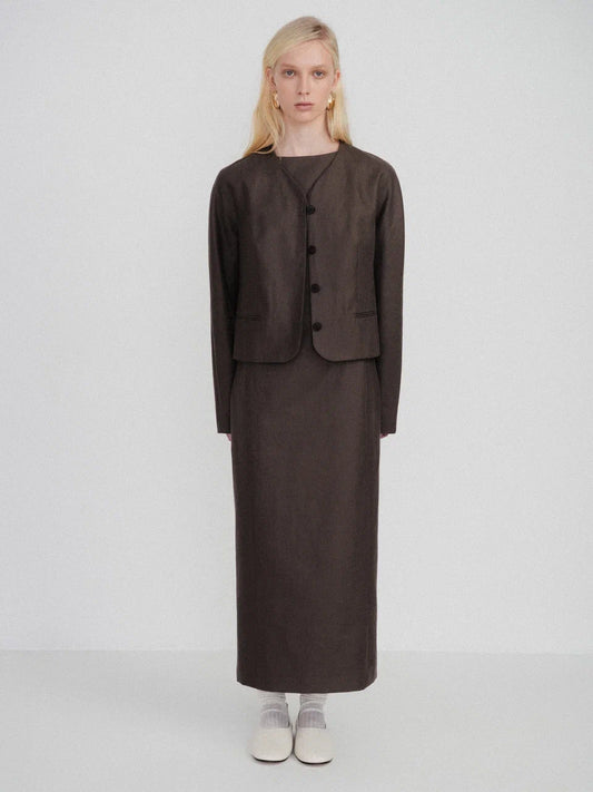 Aurora linen dress