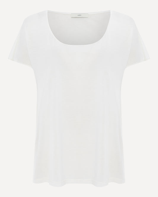 Lily boat-neck t-shirt