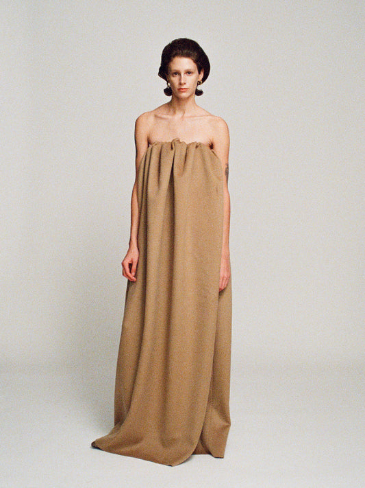 Olena cashmere bandeau dress