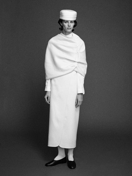 Sen draped cashmere cape