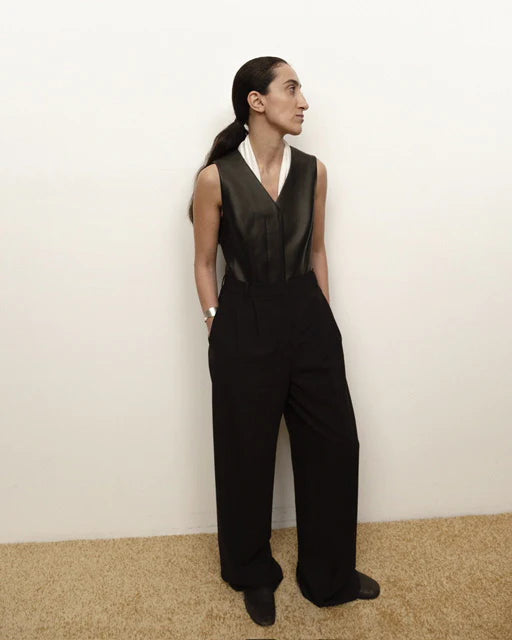 Audrey leather vest