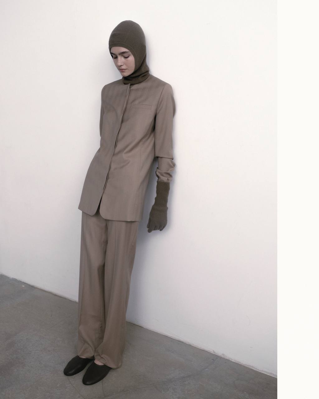 Britney low-rise wool trousers